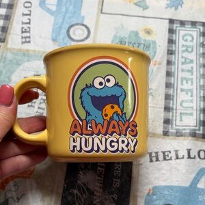 Sesame Street Cookie Monster Mug - Yellow and Blue